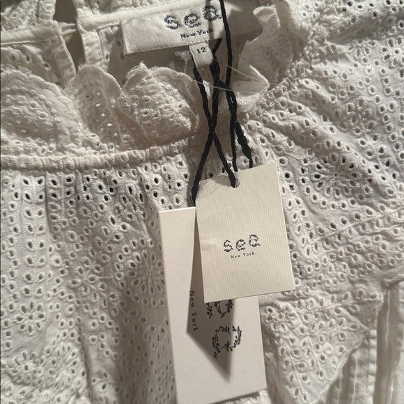 NWT Sea New York Vienne Ruffled Broderie Anglaise Cotton Blouse 12 - Picture 5 of 12